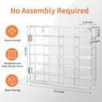 Acrylic Display Case for Hot Wheels & Car Tuned Diecast – Wall Mount & Desktop Display Case for 1/64 Scale Cars, Matchbox Garage, No Assembly Required, Magnetic Door Dustproof Showcase - Image 5