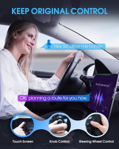 Wireless Carplay Adapter for Apple - 2025 Upgrade Seamless Connection Convert Wired to Wireless Car Play Adapter Plug & Play No Lag CarPlay Wireless Adapter Fit for iPhone iOS 10+ (Black) - Image 8