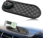 Universal Multifunction Anti-Slip Car Dashboard Mat, Rotatable Car Phone Holder Dashboard Pad with Temporary Parking Number Non-Sticky Mat for Phones Sunglasses Keys Gadgets