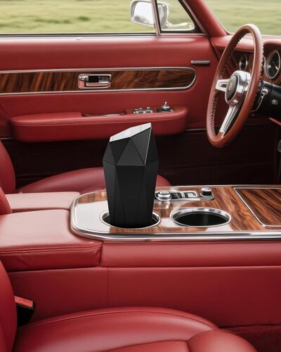 HOTOR Car Trash Can with Lid - 1 Pack, Mini Essential Car Accessories for Interior, Leakproof Car Garbage Can with 15 Attached Trash Bags, Multipurpose Car Organizers and Storage,Black - Image 8