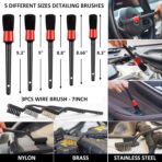 AUTODECO 44Pcs Car Wash Detailing Kit Cleaning Kits with Foam Gun Sprayer Wash Mop with Long Handle Collapsible Bucket Large Wash Mitt Towels Complete Interior Exterior Car Washing Supply Set Black - Image 6