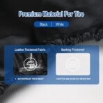 RV Spare Tire Cover with American Eagle USA Flag, Trailer Tire Covers PVC Leather for Truck SUV Wrangler Camper Vehicle Wheel Cover Waterproof Sun Dust Protection 14 inch - Image 5