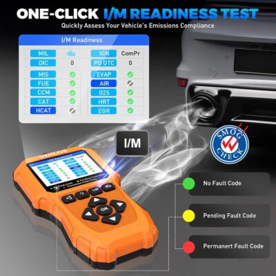 OBD2 Scanner Diagnostic Tool, Check Engine Light Car Code Reader with Reset, Battery Tester, Live Data, Freeze Frame, I/M Readiness, Car Scanner Diagnostic Tool for All OBDII Car After 1996 - Image 7