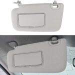 INTGET Driver Side Sun Visor for Nissan Sentra 2013 2014 2015 2016 2017 2018 2019 Accessories Cloth Car Sun Protection Visors Replacement with Mirror (for Unlighted Version)