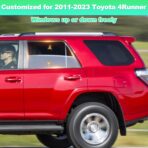 Car Window Shades for 2011-2023 4Runner - Rear Side Window Sun Shade for Baby, Breathable Mesh Car Privacy Window Covers, UV Protection & Heat Insulation for Road Trips Napping Camping (2 PCS) - Image 2