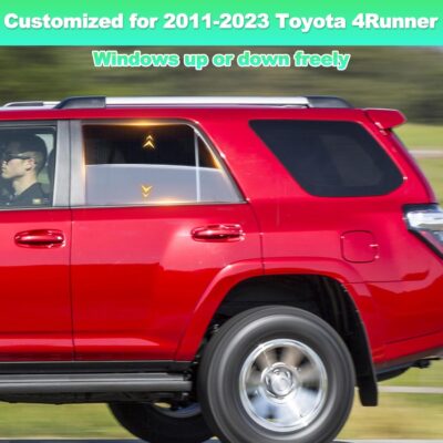 Car Window Shades for 2011-2023 4Runner - Rear Side Window Sun Shade for Baby, Breathable Mesh Car Privacy Window Covers, UV Protection & Heat Insulation for Road Trips Napping Camping (2 PCS) - Image 2