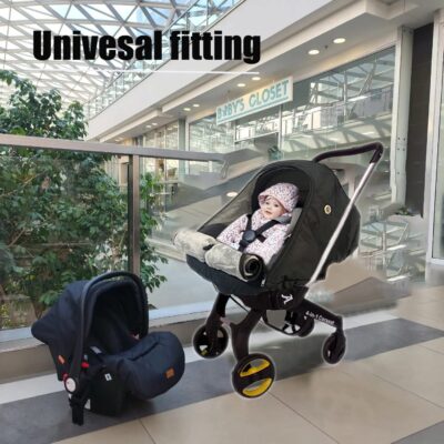 Car Seat Cover for Babies Winter - Baby Car Seat Covers Universal Cold Weather Shield,Warm and Cozy Carseat Covers Canopy Water Resistant for Baby Protection Car Seat Covers for Infant Car Seat - Image 3