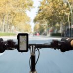 Gadpiparty Waterproof Motorcycle Phone Holder Bike Mount Vibration Dampener for Electric Scooter and Bicycle Handlebar Compatible Smartphones - Image 4