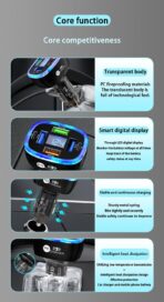 6-in-1 Multi-Function Car Charger with LED Digital Display, PD 3.1A & QC3.0 Super Fast Charging, Fire-Proof PC Body, Multi-Port USB/Type-C Car Adapter for iPhone Android Tablets Cars - Image 7