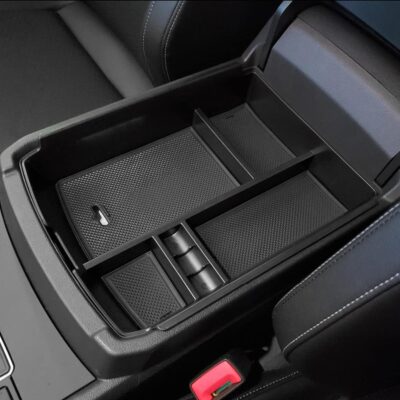 JOJOMARK for VW Atlas and Cross Sport Accessories Center Console Organizer 2018 2019 2020 2021 2022 2023 Insert ABS Armrest Box Secondary Storage (Not fit for 2024) - Image 2