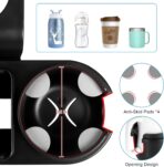 Accmor Car Headrest Backseat Organizer with Cup Holder, 3 in 1 Universal Backseat Car Organizer Tray Hold Bottles, Phone, Snacks, Trash, Non-Slip Grip Clip Car Seat Organizer Tray for Kids Adults - Image 5