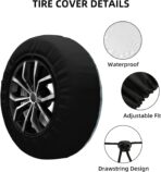 Spare Tire Cover for RV Camper Trailer Let The Adventure Begin, Weatherproof Universal Wheel Cover for RV Travel Trailer Camper Truck 14inch - Image 4