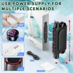 Mini Car Mounted Seat Back Cooling Fan Portable Vehicle Fan 3 Speed Headrest Silent Cooler Car Seat Cooling Fan for SUV RV Truck Sedan Mini Seat Fan for Office for Kids (Black) - Image 5