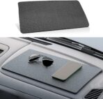 Car Dashboard Anti-Slip Mat, 10.6"×5.9" Universal Car Dash Sticky Rubber Mat, Multifunctional Non-Slip Adhesive Pad Auto Dash Gripping Mat for Cell Phones, Keys, Coins, Sunglasses (Car Textures)