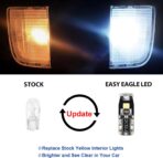 EASY EAGLE LED Interior Car Lights for 2019-2021-Dodge Ram-1500-2500-3500: 12 Piece Kit White LED Light Bulbs - Super Bright 6000K + Install Tool - Image 2