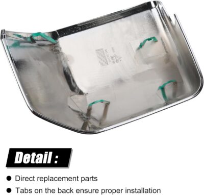 Chrome Direct Replacement Side Mirror Covers Caps for 2015-2020 Ford F150, Directly Replace Style, Not Sticker Style - Image 3