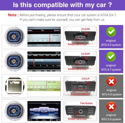 NINETOM 2026 Upgraded 12.3" Ultra-Narrow Touchscreen Wireless CarPlay Android Auto Receiver Compatible with Mercedes-Benz GLA/CLA/A/G -Class C117/X117/X156 (2013–2015), for NTG 4.5/4.7 System - Image 2