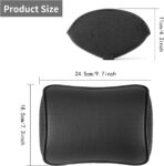 Car Headrest Pillow, Soft Memory Foam Car Neck Pillow with Adjustable Strap, Removable Breathable Cover for Long Drives & Office (Black, Pack of 2) - Image 5