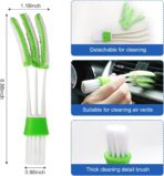 Auto Car Detailing Brush Set Car Interior Cleaning Kit Includes 3 Boar Hair Detail Brush,3 Wire Brush, 3 Air Vent Brush for Cleaning Car Interior Exterior, Dashboard Engines Leather Wheel - Image 4