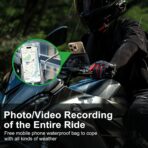 Vitog Motorcycle Bike Phone Holder with Waterproof Pouch, 360° Rotatable Clip, No Camera Blocking, Rainproof Protection, Bike Phone Mount with Stable Grip, Universal Fit for Motorcycle/Scooter/ATV - Image 2