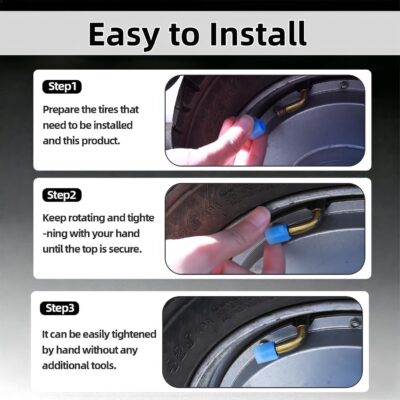 20 Pcs Glow in The Dark Tire Valve Caps Fluorescent Tire Valve Stem Caps, Cool Car Present for Universal Decoration Accessories for Car SUV Bicycle Motorcycles Trucks (Blue) - Image 4