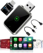 Drivio Wireless CarPlay Adapter for iPhone & Android | USB CarPlay Wireless Adapter with Screen Mirroring | 2026 Bluetooth Car Play Dongle Apple Play for Car Accessories Android Auto USB C & A