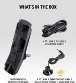 Scosche BTAXS2 Hands-Free Audio Kit, Bluetooth Receiver for Car Stereo with Noise Cancelling and Relocation Mount, 3.5mm Bluetooth Adapter for Car Radio AUX input Compatible with Siri/Google Assistant - Image 6