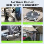 Pressure Cleaner 5000 PSI 2.8 GPM High Power Cleaners with 33ft Pressure Hose, 4 Nozzle and Foam Cannon, for Home, Cars, Fences, Patio (Green) - Image 5