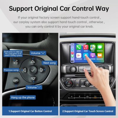 Road Top Wireless CarPlay Android Auto Retrofit Kit for GM HMI 2.0 Cadillac Buick Chevrolet GMC 2014–2020 | CarPlay Interface Decoder Box, Support MirrorLink, Reverse Camera, Navigation - Image 5