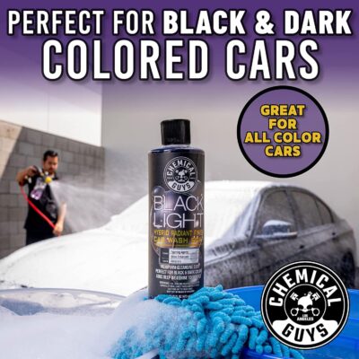 Chemical Guys Black Light Hybrid Radiant Finish Car Wash Soap and Superior Surface Cleanser 2 Pack (2 X 16 Fl. Oz.) - Gloss Enhancing pH Balanced Formula for Maximum Shine - Image 3