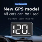 GPS Digital Speed Meter with MPH, Car Head Up Display for All Cars, USB Cable Plug & Play - Image 2