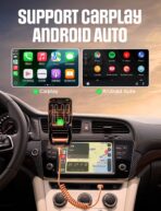 LISEN Coiled USB C Cable, 2 Pack for Android Auto & CarPlay Cable, Short Orange USB C Cable Compatible with iPhone 17 Pro Max Orange/16/15, Samsung Galaxy S25/S24/S23 A15/A14 - Image 3