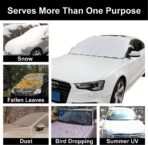 Car Windshield Cover Sun Shade,All Weather Windshield Sunshade Cover Fits Most Cars SUV - Image 5