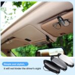 Frienda 5 Pcs Auto Car Vehicle Sun Visor Clip Holder Sunglasses Holder for Eyeglasses Mount Ticket Card Clip for Car Accessories (Black,Gray,Silver) - Image 6