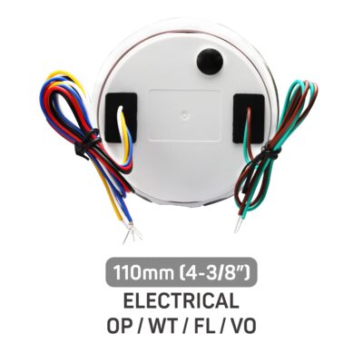 RACETECH 110mm (4-3/8") 2 Gauge Set - 2in1 GPS Speedometer Tachometer + 4in1 Oil, Water Fuel Volt Gauge Set – 7 Color LED Black Dial IP67 Waterproof 12V/24V – for Car Truck, Moto, Marine - Image 8