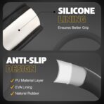 EcoNour Car Steering Wheel Cover | Premium & Durable PU Leather with Anti-Slip Design | Universal Fit 14.5" - 15" Steering Wheel Cover | Car and Truck Accessories - Black - Image 4