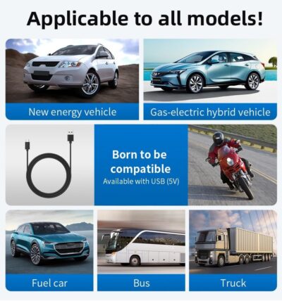 Car Head Up Display for Lincoln Continental 2017–2020, GPS Digital Speedometer, HUD Speedometer, Windshield HUD Head Up Display Suitable for All Cars,HUD + Reflective Film - Image 8