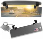 Glare Guard Professional-Grade Polarized Sun Visor Extender – Anti-Glare Sun Glare Blocker for Car Windshields, Adjustable Clip-On UV400 Tinted Visor Extension for Cars, Trucks & SUVs