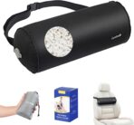 Luxtude Inflatable Lumbar Pillow for Airplane Travel, Inflatable Lumbar Support Pillow for Car & Office Chair, Neck Roll Pillows for Lower Back Pain Relief, Travel Back Support Neck Pillows