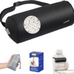 Luxtude Inflatable Lumbar Pillow for Airplane Travel, Inflatable Lumbar Support Pillow for Car & Office Chair, Neck Roll Pillows for Lower Back Pain Relief, Travel Back Support Neck Pillows