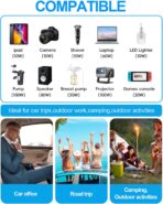 300W Car Power Inverter - YSOLX Dual DC 12V to 110V AC Car Outlet Adapter to Wall Plug, 24W Fast Charging USB-C&USB-A, Portable ​Charger Converter with for Laptops, Phones - Image 6