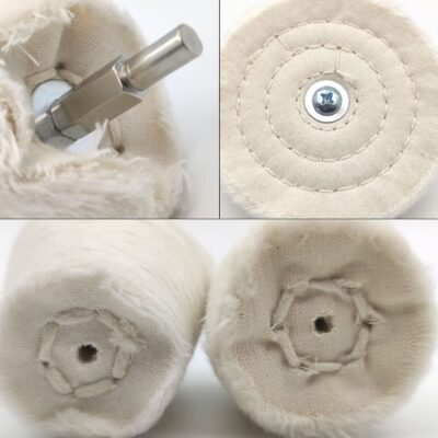 6 pcs Buffing Wheel for Drill,Buffing Pad Polishing Wheel Kits,Wheel Shaped Polishing Tool for Metal Aluminum,Stainless Steel,Chrome,Jewelry,Wood,Plastic,Ceramic,Glass,etc - Image 6