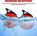 2PCS 300DB Super Loud Train Horns, 12V Waterproof Air Horns Replacement Kit, Car Air Electric Snail Double Horn, Automotive Accessories Universal for Car, Motorcycle, Truck, Bike, Boat (Red) - Image 3