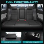Custom Fit Seat Covers for Toyota Camry 2025-2026 LE/SE - Premium Faux Leather Full Set with 4-Layer Waterproof Protection - Image 5