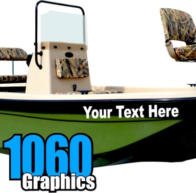 Custom Vinyl Boat Numbers & Letters (Two Decals) Marine Lettering Stickers - Image 3