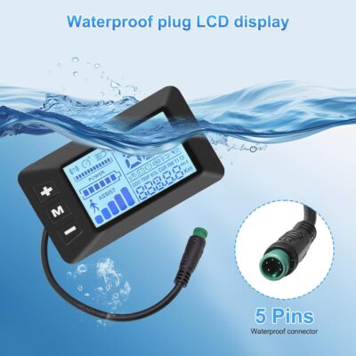 E Bike Display Ebike Screen GD01 Waterproof 5 Pin Electric Bicycle Lcd Display Control Monitor For 24V 36V 48V E-Bike Replacement Part - Image 6