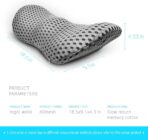 Lumbar Support Pillow for Office Chair, Memory Foam Lumbar Pillow for Lower Back Pain Relief (Grey) - Image 4