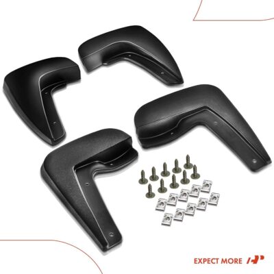 A-Premium Set of 4PCS Mud Flaps Splash Guards Mudguards Mudflaps with Hardware Compatible with Chevrolet Equinox 2010-2017, Sport Utility, (w/Fender Flares), Front and Rear (Driver & Passenger Sides) - Image 8