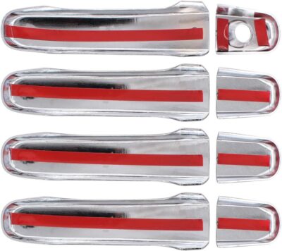 NewYall Chrome Front Rear Left Right Exterior Door Handle and Side Mirror Caps Covers Set for Chevy Equinox 2010-2017 GMC Terrain 2011-2017 - Image 8
