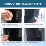 Upgraded Mud Flaps for 2012-2018 Ford Focus Hatchback MudFlaps Accessories, Front and Rear Splash Guards No Drilling Mud Guards Accessories (Set of 4) - Image 6